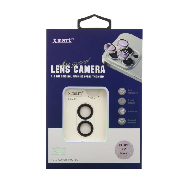Folija za zastitu kamere x-mart og camera film za iphone 17 (6.3) crna