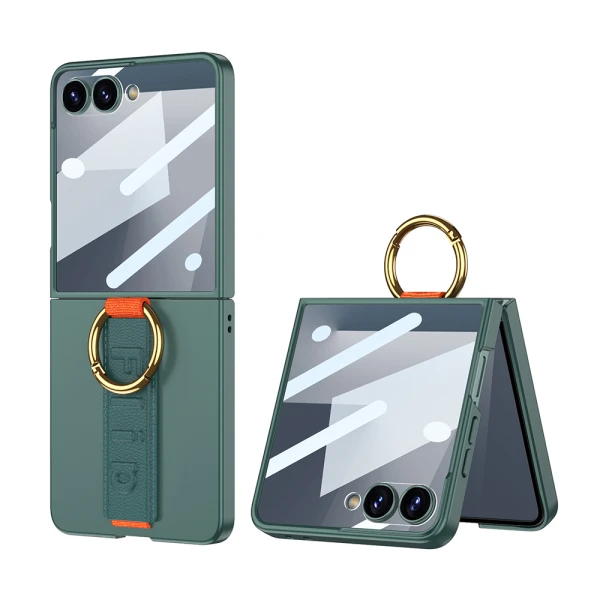 Futrola strap ring case za samsung f751b galaxy z flip 7 5g zelena (gkk case)