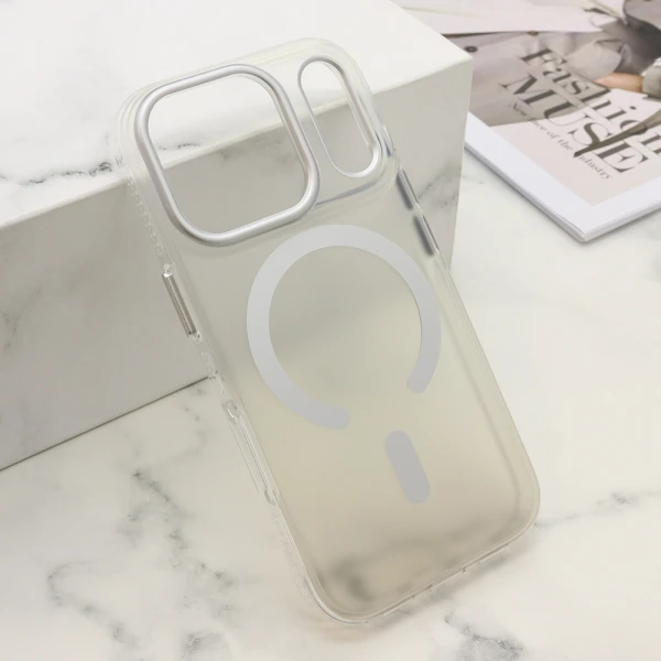 Futrola color shield magsafe za iphone 17 pro (6.3)/iphone 18 pro (6.3) bela