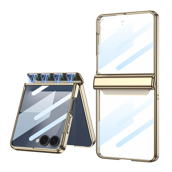 Futrola lines ii za samsung f751b galaxy z flip 7 5g zlatna (gkk case)