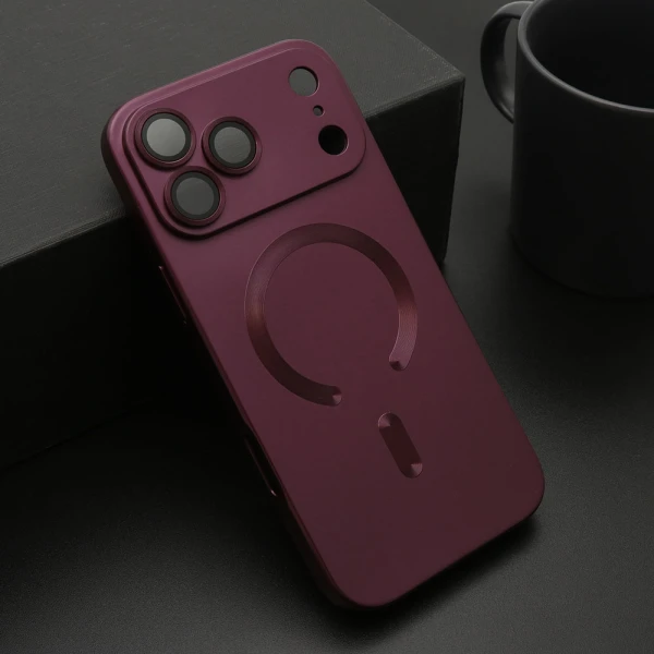Futrola elegant magsafe za iphone 17 pro max (6.9)/iphone 18 pro max (6.9) cherry red