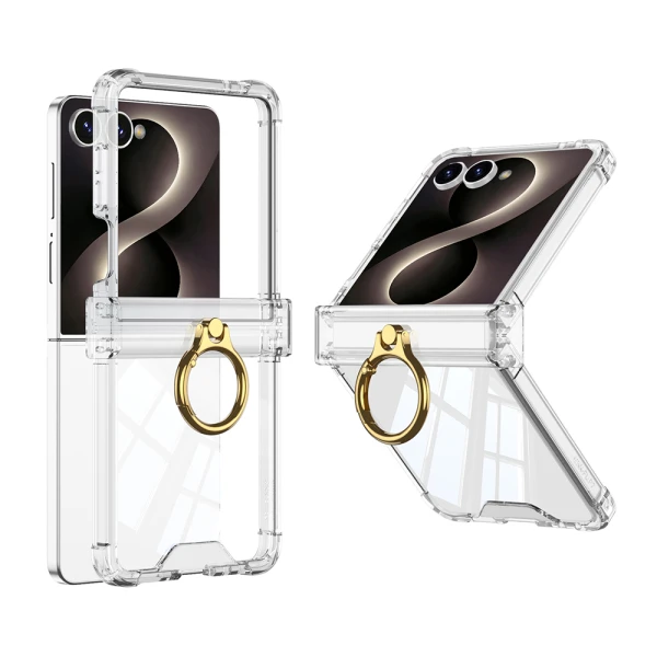 Futrola ring lines ii za samsung f776b galaxy z flip 8 5g providna (gkk case)
