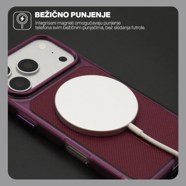 Futrola magsafe grid pro za iphone 17 pro (6.3)/iphone 18 pro (6.3) svetlo plava