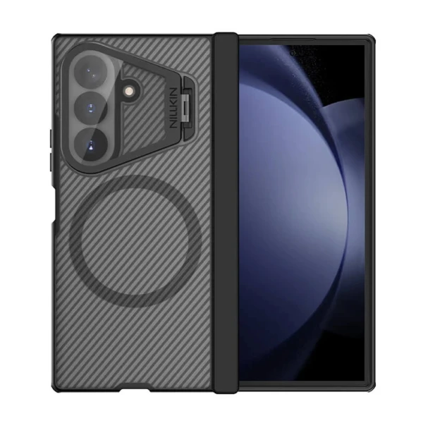 Futrola nillkin cam shield prop magnetic za samsung f976b galaxy z fold 8 ultra 5g providno crna