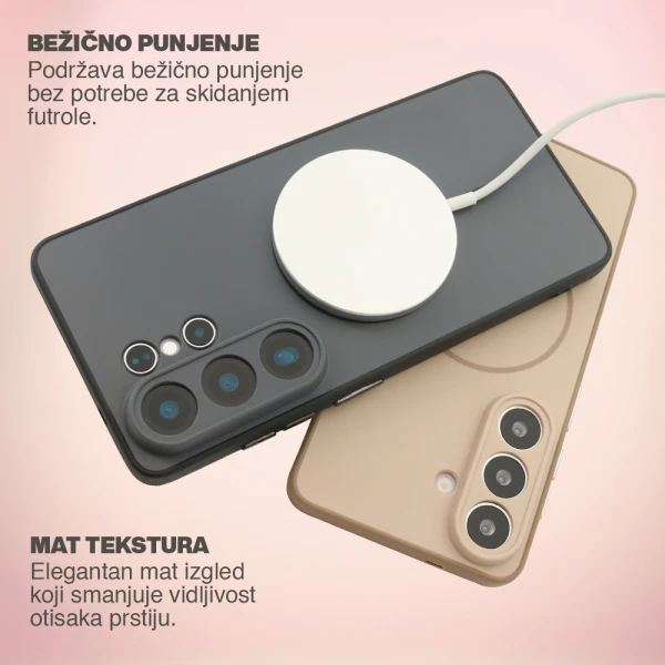 Futrola magsafe matte line za samsung s938b galaxy s25 ultra 5g crna