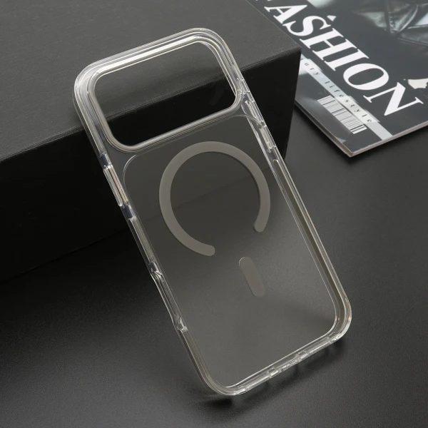 Futrola color clear magsafe za iphone 17 pro max (6.9)/iphone 18 pro max (6.9) siva