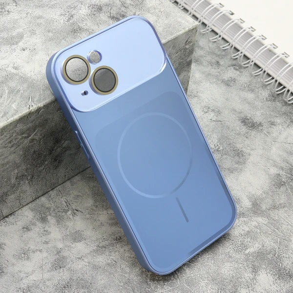 Futrola color metal magsafe ii za iphone 15 (6.1) svetlo plava