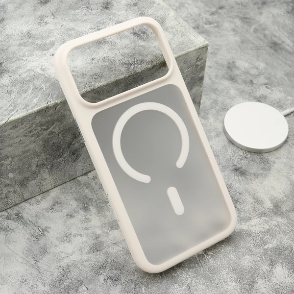 Futrola shadow magsafe za iphone 17 pro max (6.9)/iphone 18 pro max (6.9) bela (big camera)
