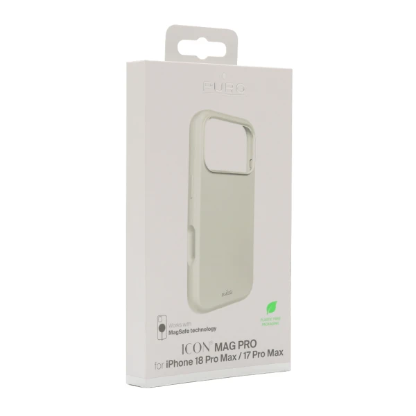 Futrola puro icon magsafe za iphone 17 pro max (6.9)/iphone 18 pro max (6.9) srebrna