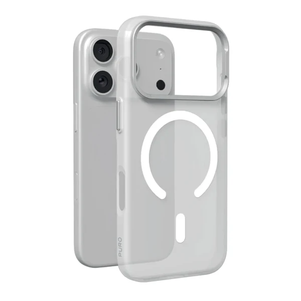 Futrola puro lightfeel magsafe za iphone 17 pro (6.3)/iphone 18 pro (6.3) srebrna