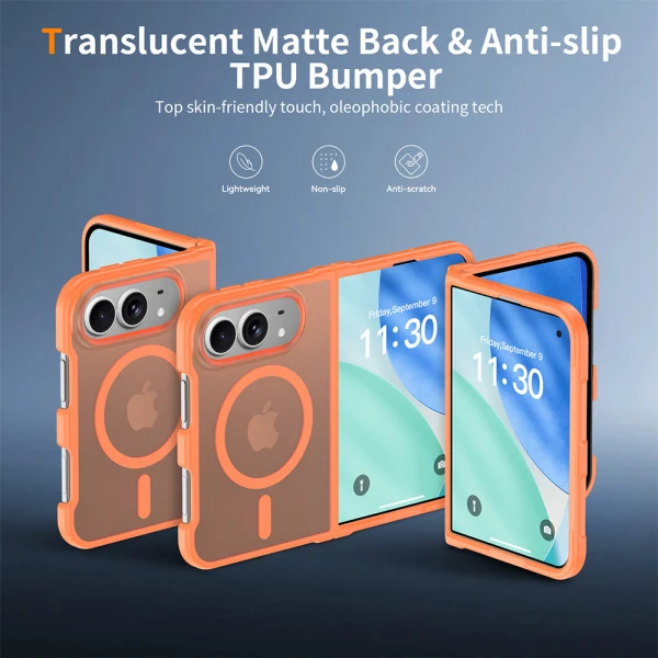 Futrola mood case magsafe za iphone duo narandzasta