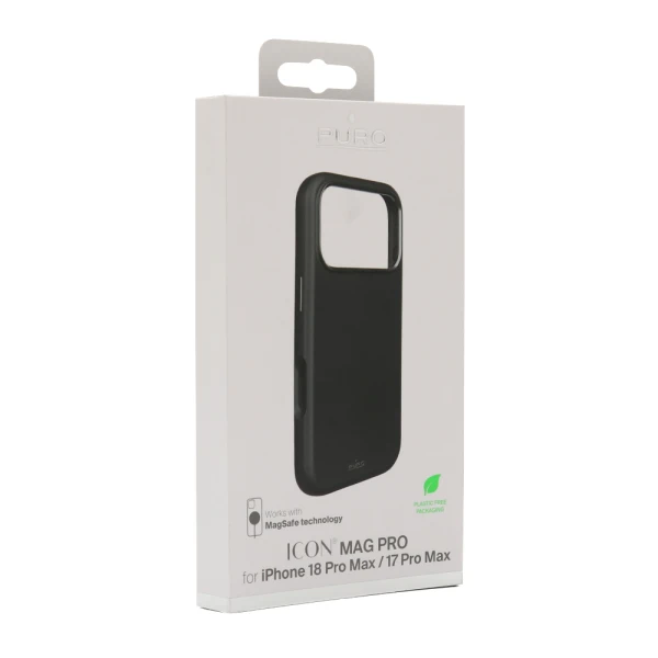 Futrola puro icon magsafe za iphone 17 pro max (6.9)/iphone 18 pro max (6.9) crna