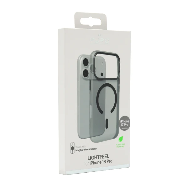 Futrola puro lightfeel magsafe za iphone 17 pro (6.3)/iphone 18 pro (6.3) crna