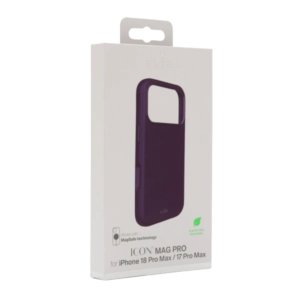 Futrola puro icon magsafe za iphone 17 pro max (6.9)/iphone 18 pro max (6.9) dark cherry