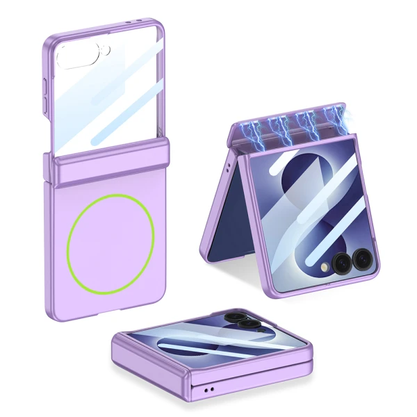 Futrola smooth magsafe za samsung f776b galaxy z flip 8 5g ljubicasta (gkk case)