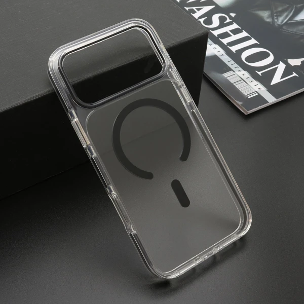 Futrola color clear magsafe za iphone 17 pro max (6.9)/iphone 18 pro max (6.9) crna