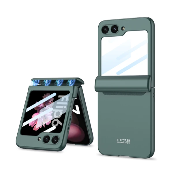 Futrola smooth line za samsung f741b/f761b galaxy z flip 6 5g/z flip 7 fe 5g tamno zelena (gkk case)