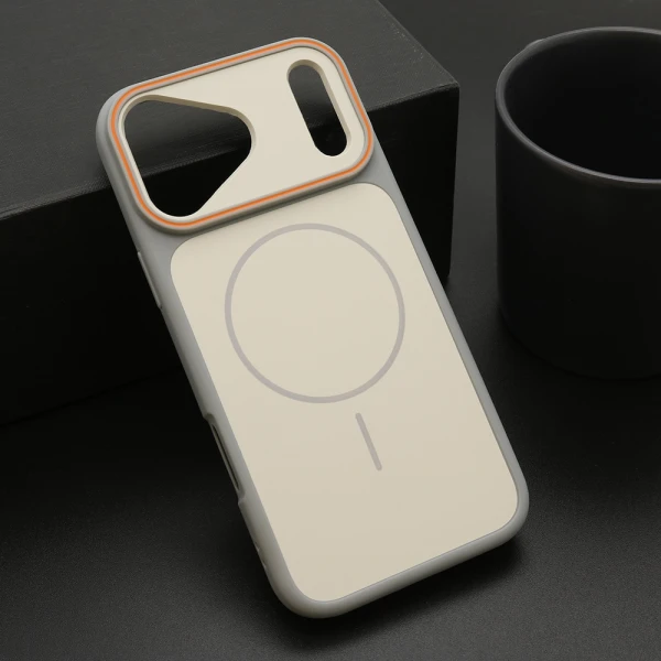 Futrola camera look magsafe za iphone 17 pro max (6.9)/iphone 18 pro max (6.9) siva