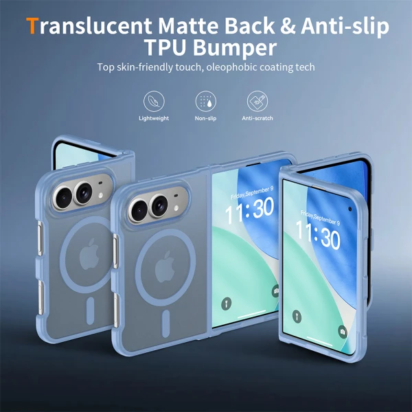 Futrola mood case magsafe za iphone duo svetlo plava
