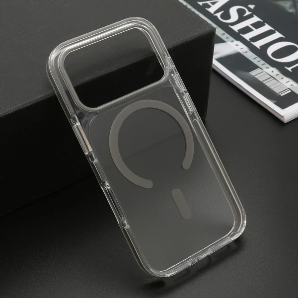 Futrola color clear magsafe za iphone 17 pro (6.3)/iphone 18 pro (6.3) siva