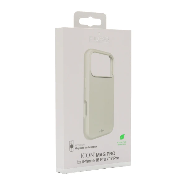Futrola puro icon magsafe za iphone 17 pro (6.3)/iphone 18 pro (6.3) srebrna