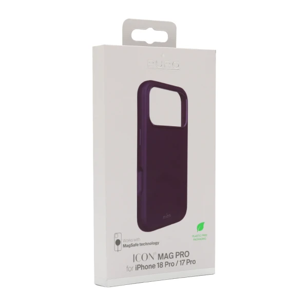 Futrola puro icon magsafe za iphone 17 pro (6.3)/iphone 18 pro (6.3) dark cherry