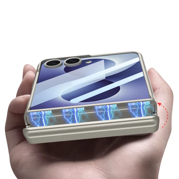 Futrola smooth magsafe za samsung f776b galaxy z flip 8 5g crna (gkk case)