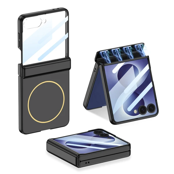 Futrola smooth magsafe za samsung f776b galaxy z flip 8 5g crna (gkk case)