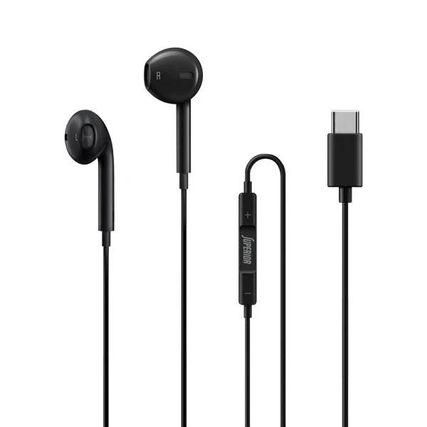 Handsfree slusalice superior classic co-i12 type-c crne
