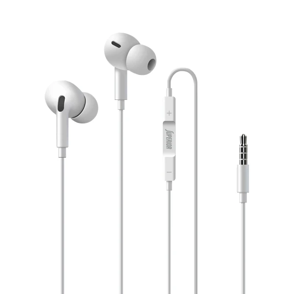 Handsfree slusalice superior pods co-pro3 3.5 mm bele