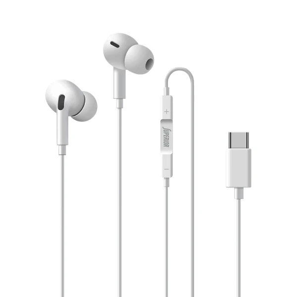 Handsfree slusalice superior pods co-pro3 type-c bele