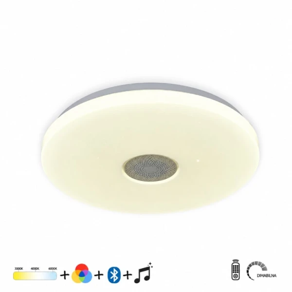 Bluetooth LED plafonjera 22/44W CCT+RGB dimabilna sa zvučnikom