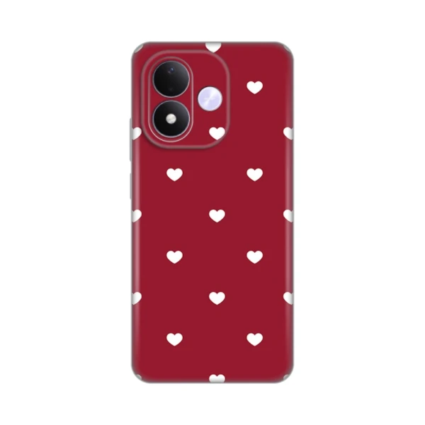 Torbica Silikonska Print Skin za Xiaomi Redmi Note 17 4G/5G Burgundy Hearts