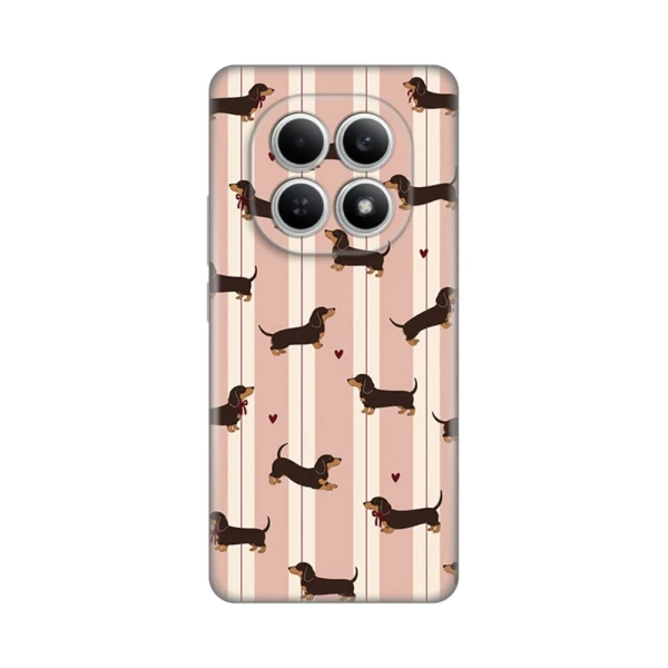 Torbica Silikonska Print Skin za Xiaomi Redmi 15 4G Dachshunds Love