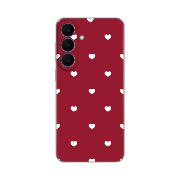 Torbica Silikonska Print Skin za Samsung S741B Galaxy S26 Fe Burgundy Hearts