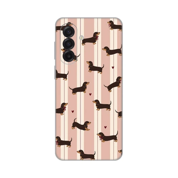 Torbica Silikonska Print Skin za Samsung A175F/A185F Galaxy A17/A18 Dachshunds Love