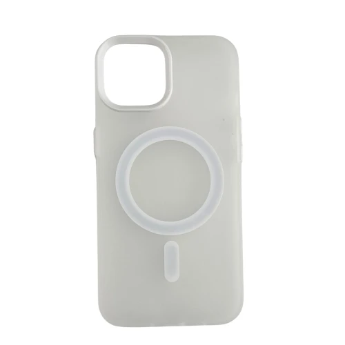 Silikonska futrola Magsafe FLURO COLOR Iphone 1314 BELA