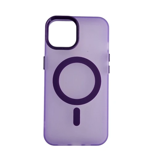 Silikonska futrola Magsafe FLURO COLOR Iphone 1314 LJUBIČASTA
