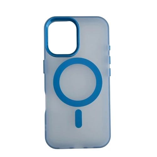 Silikonska futrola Magsafe FLURO COLOR Iphone 16 PLAVA