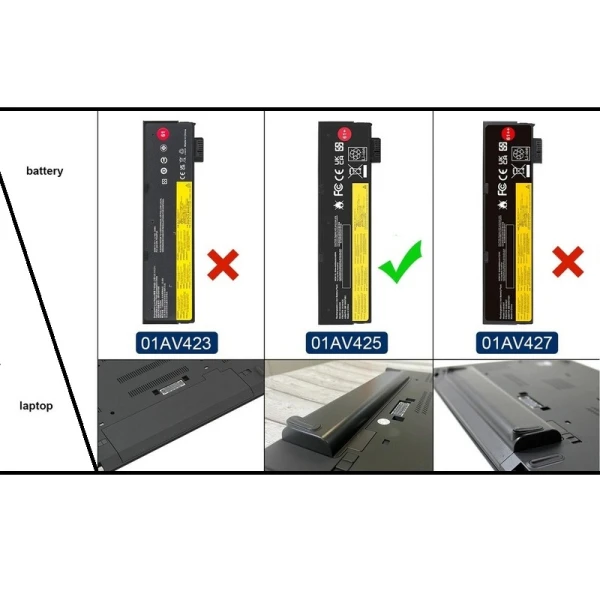 Baterija za laptop Lenovo ThinkPad T480 T470 A475 A485 61+ - spoljna