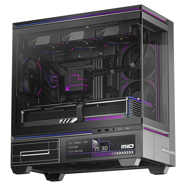 ThermalRight kuciste TL-M10 Vision Black  FAN4-C + ekran + kuleri