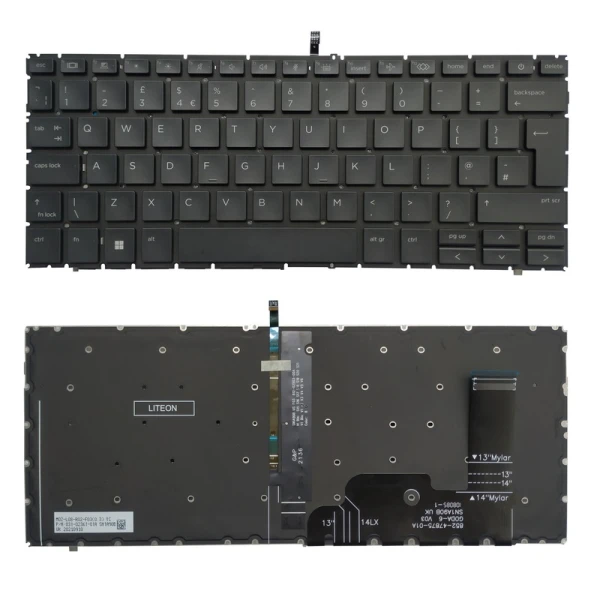 Tastatura za laptop HP 830 G9 840 G9 845 G9 830 G10 840 G10 Firefly 14 G9 G10 veliki enter backlight