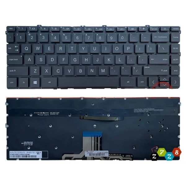 Tastatura za laptop HP Pavilion X360 14-EK 14-EC mali enter sa pozadinskim osvetljenjem, crna