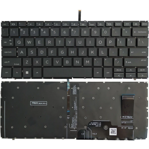 Tastatura za laptop HP 830 G9 840 G9 845 G9 830 G10 840 G10 Firefly 14 G9 G10 mali enter backlight