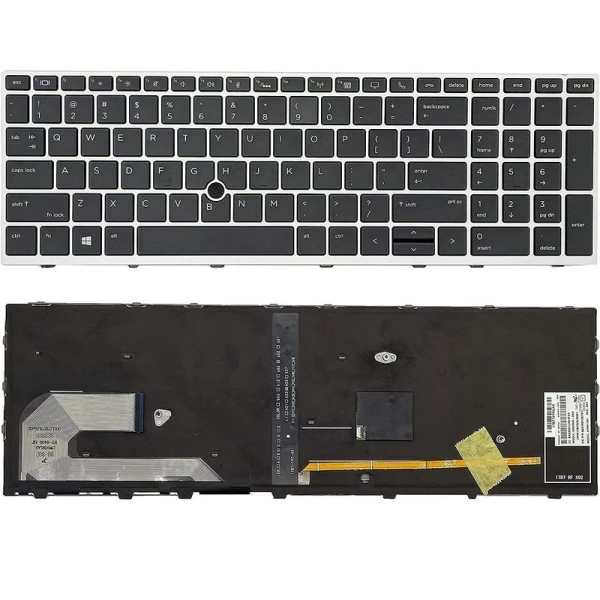 Tastatura za laptop HP EliteBook 755 G5 850 G5 850 G6 mali enter sa backlightom i gumbom