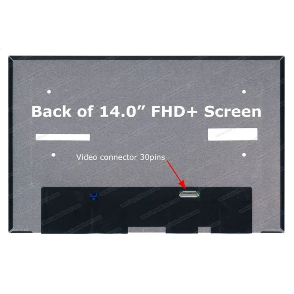 LED Ekran za laptop 14 slim 30pin FHD+ kraci bez kacenja, pomeren konektor na gore za lenovo