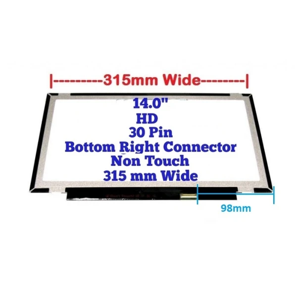 LED Ekran za laptop 14 slim 30pin HD kraci bez kacenja