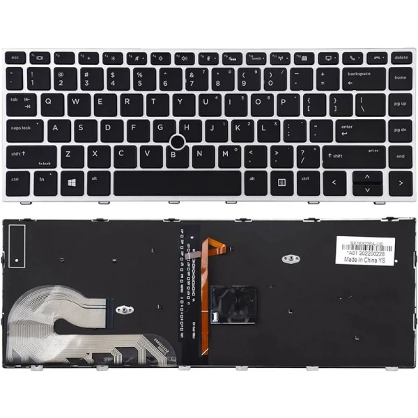 Tastatura za laptop HP EliteBook 840 G5 846 G5 745 G5 840 G6 pozadisnko osvetljenje/gumb