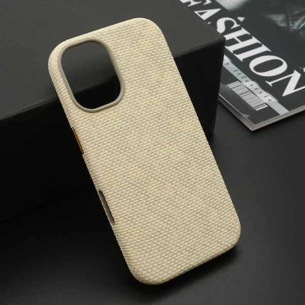Futrola woven touch magsafe za iphone 17 (6.3) krem