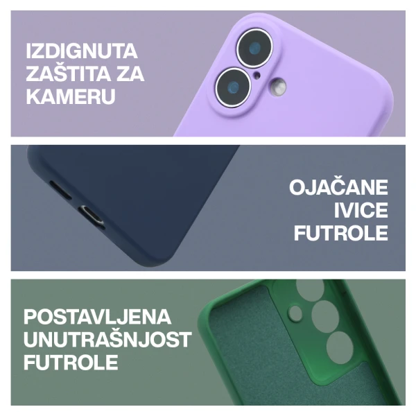 Futrola velvet touch za samsung s936b galaxy s25 plus 5g tamno zelena